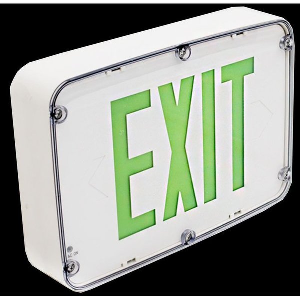 Westgate XTN4X-1GWNEMA 4X RATED LED EXIT SIGN, SINGLE FACE, GREEN BLACK XTN4X-1GW